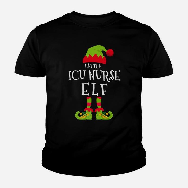 I'm The Icu Nurse Elf Funny Matching Christmas Costume Youth T-shirt