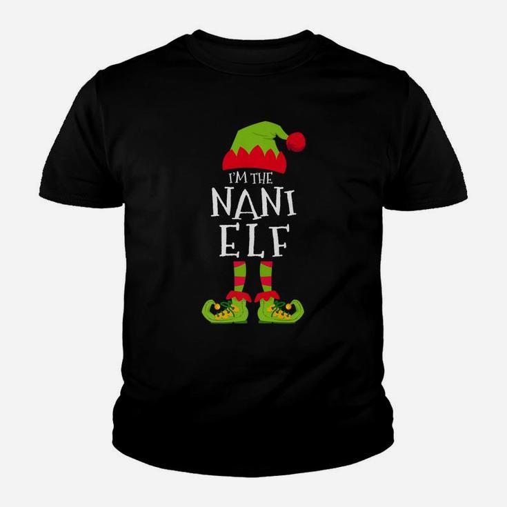 I'm The Nani Elf Funny Matching Christmas Costume Youth T-shirt
