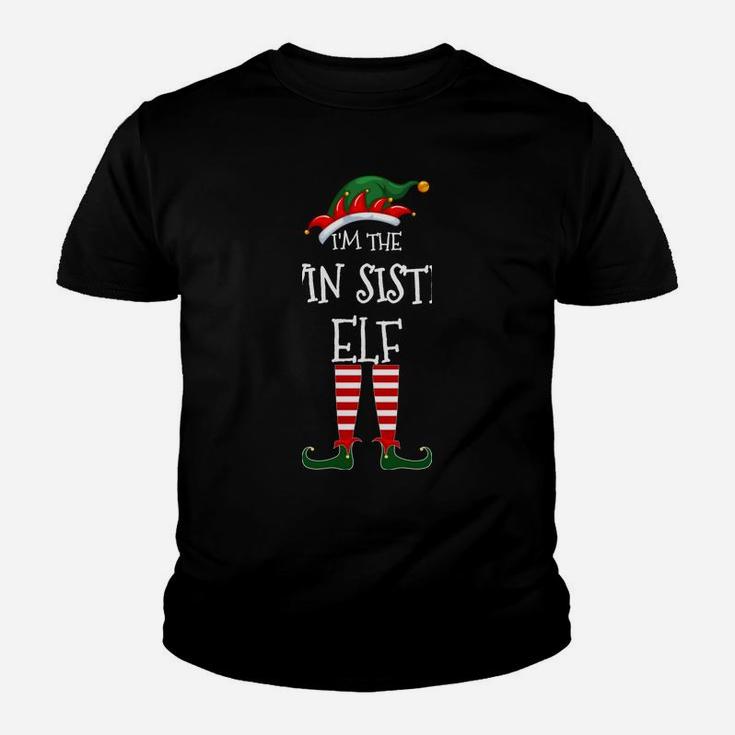 I'm The Twin Sister Elf Matching Family Unique Group Xmas Youth T-shirt