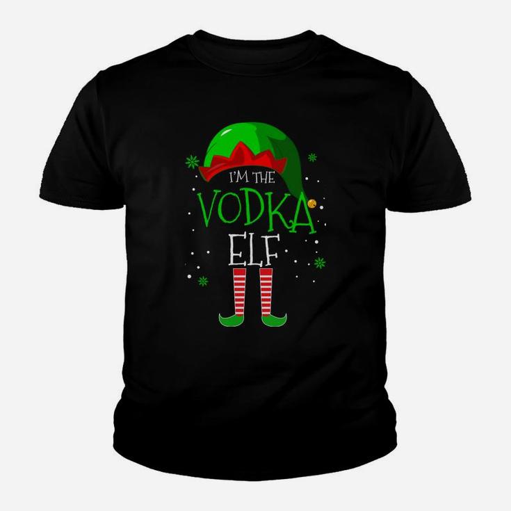 I'm The Vodka Elf Family Matching Costume Christmas Gift Youth T-shirt