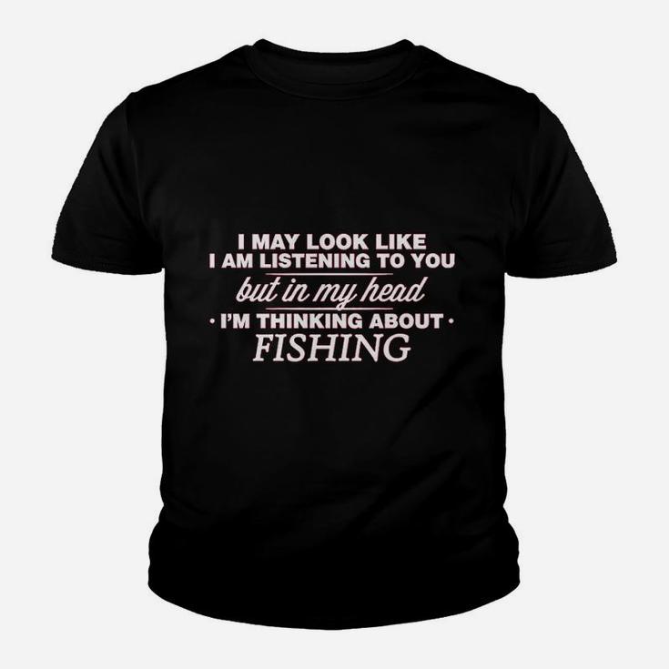 In My Head Im Fishing Youth T-shirt