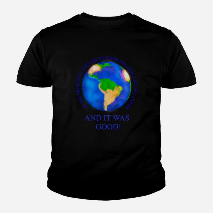 In The Beginning God Created The Heavens And Earth Youth T-shirt