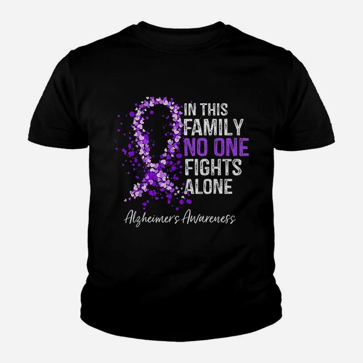 In This Family No One Fights Alone Youth T-shirt
