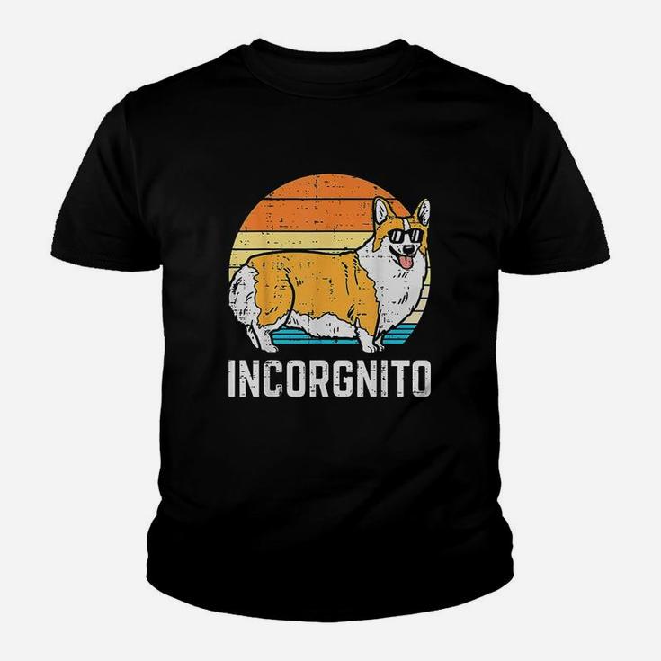 Incorgnito Welsh Corgi Sunset Retro Pet Dog Lover Owner Gift Youth T-shirt
