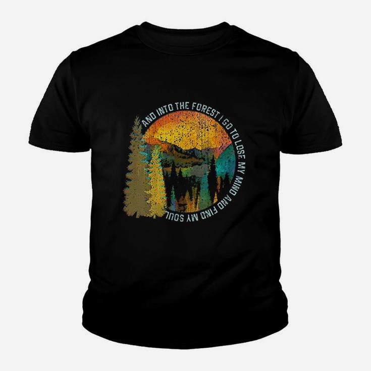 Into The Forest I Go Hiking Nature Lover Camping Gift Youth T-shirt