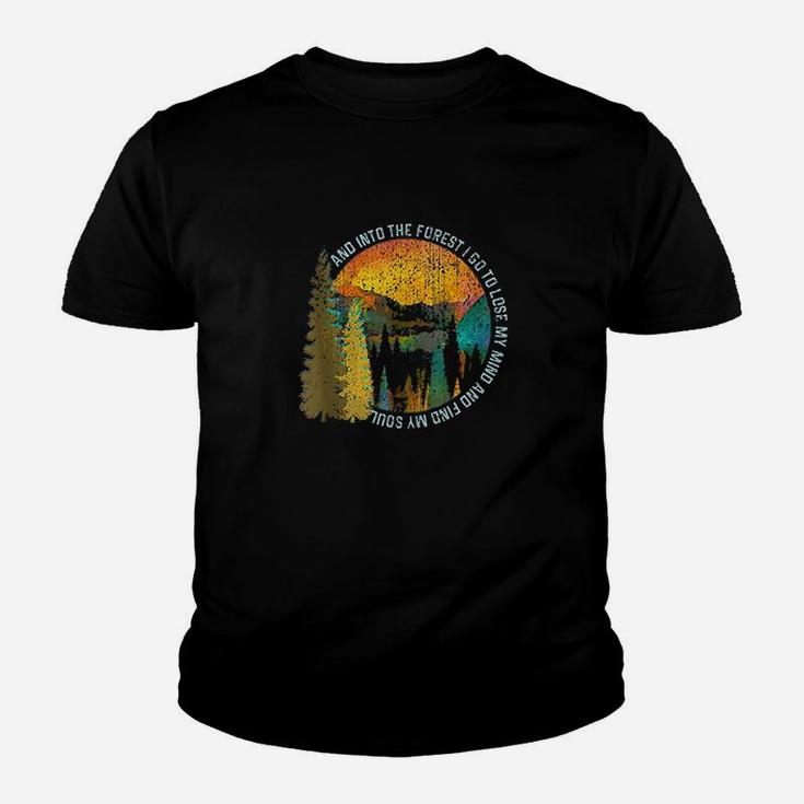 Into The Forest I Go Hiking Nature Lover Camping Gift Youth T-shirt
