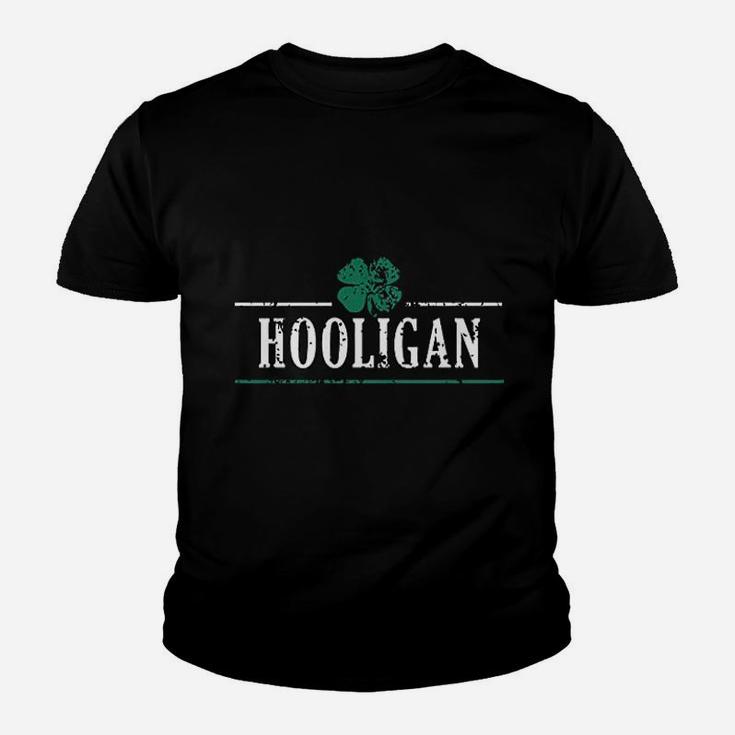 Irish Clover Hooligan Funny Saint Patricks Day Lucky Irish Youth T-shirt