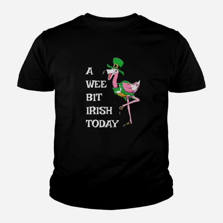 Irish Flamingo Saint Patricks Day Leprechaun Hat Bird Youth T-shirt