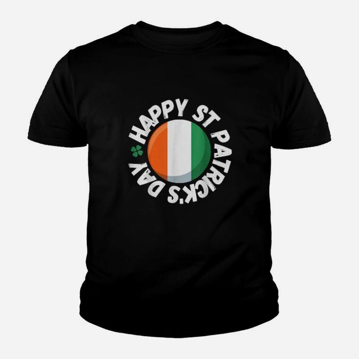 Irish Happy St Patrick's Day Ireland Flag Youth T-shirt