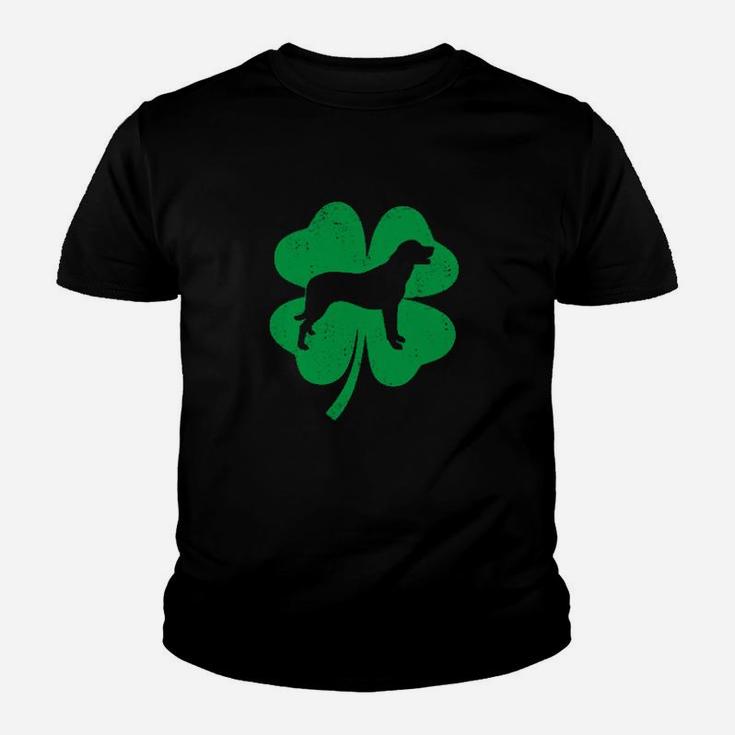 Irish Shamrock Leaf Labrador Retriever Dog St Patricks Day Youth T-shirt