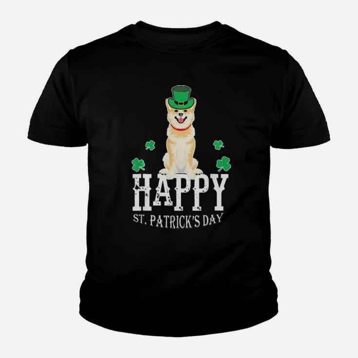 Irish Shiba Inu Happy St Patricks Day Men Women Gift Youth T-shirt
