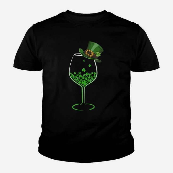 Irish You Were Wine Funny St Saint Patricks Day Youth T-shirt
