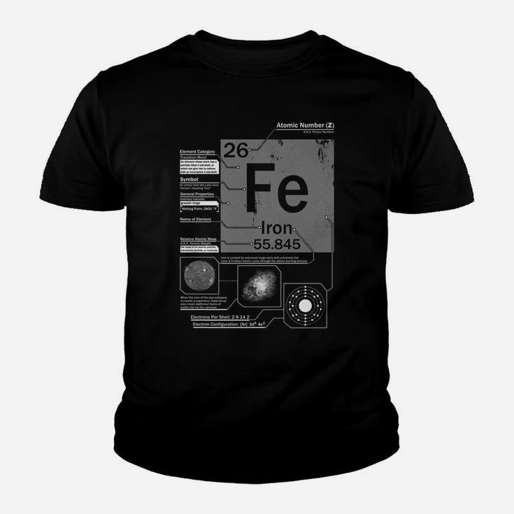 Iron Fe Element | Atomic Number 26 Science Chemistry Youth T-shirt