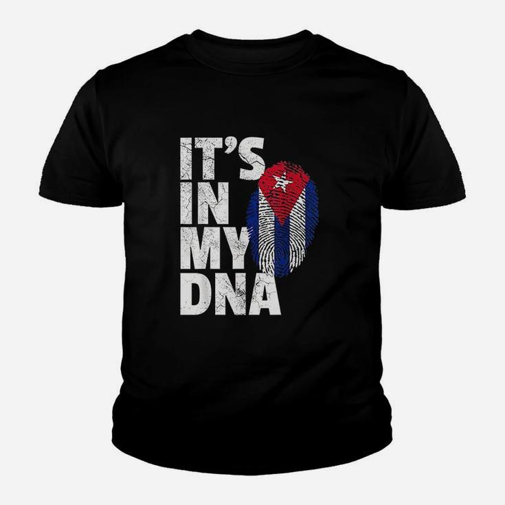 It Is In My Dna Cuba Flag Cuban Youth T-shirt