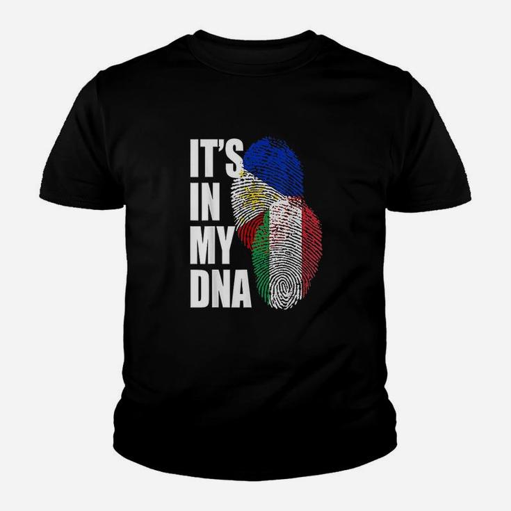 Italian And Filipino Dna Mix Flag Heritage Youth T-shirt