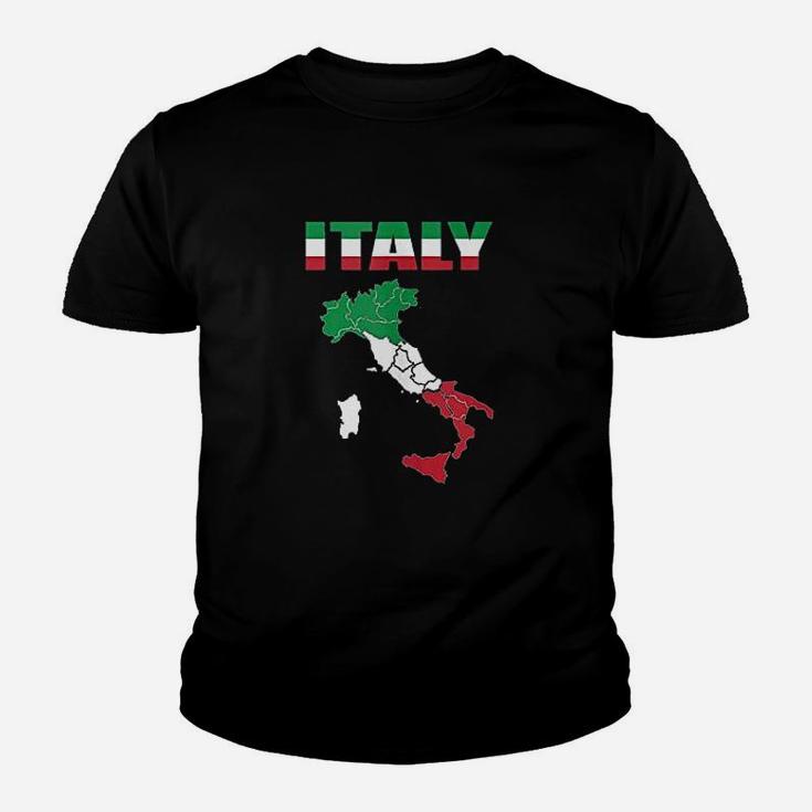 Italian Flag On Italy Youth T-shirt