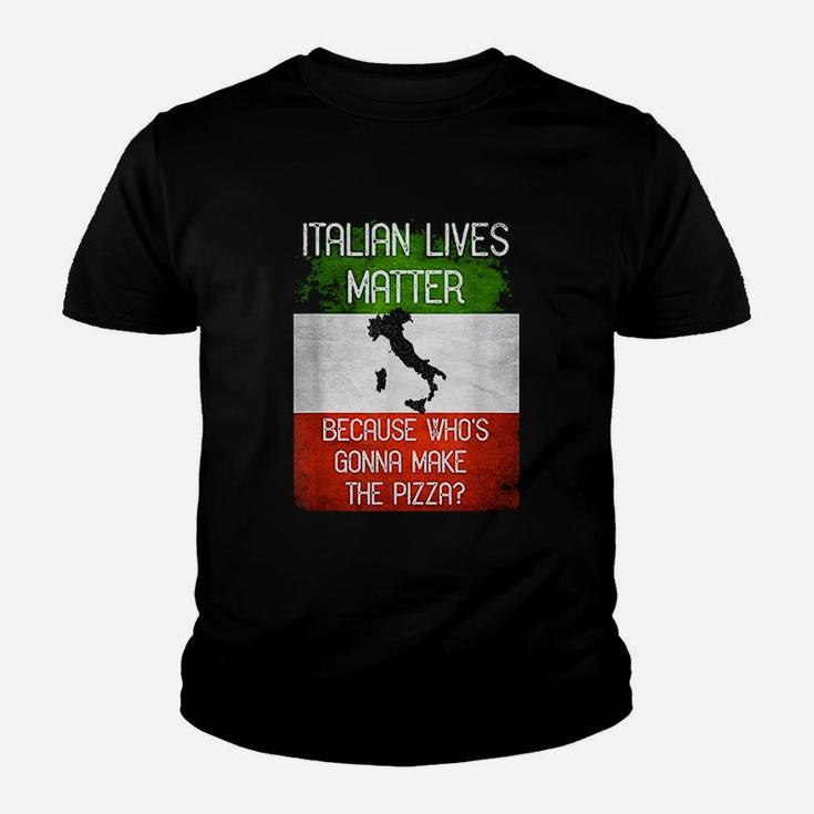 Italian Lives Matter Funny Italy Flag Youth T-shirt