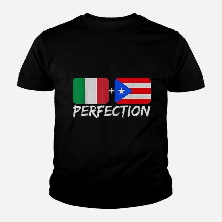 Italian Plus Puerto Rican Perfection Heritage Gift Youth T-shirt
