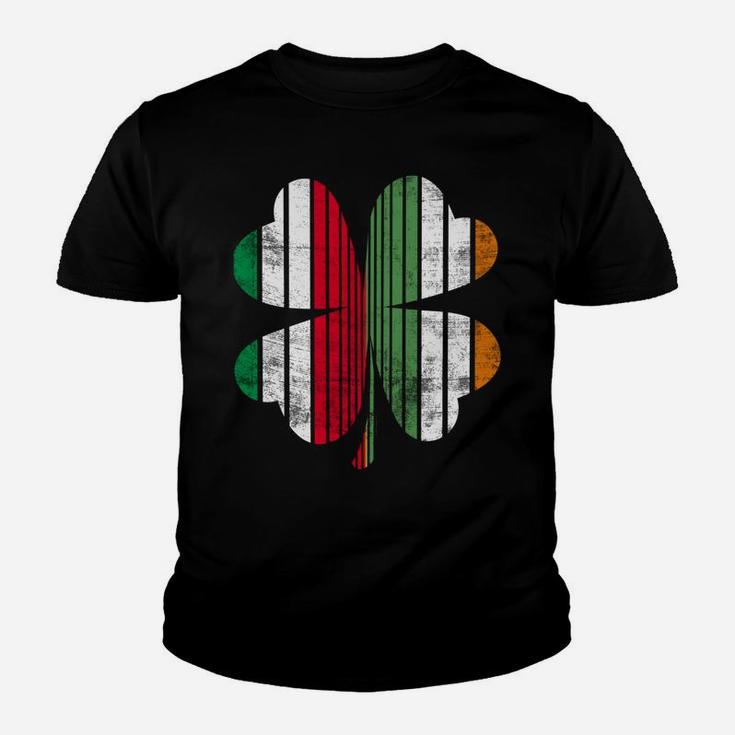 Italian Wee Bit Irish Long Sleeve Italy Patrick Day Gifts Youth T-shirt
