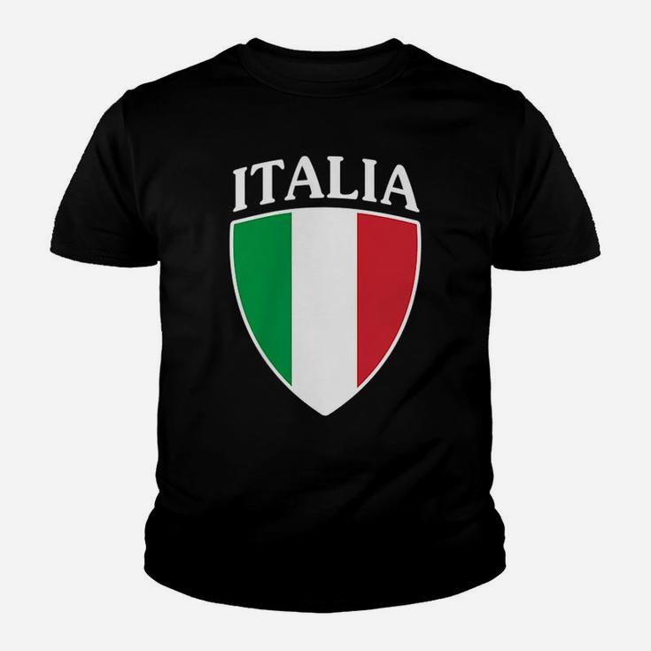 Italy Flag Crest Italia Italian Family Gift Youth T-shirt