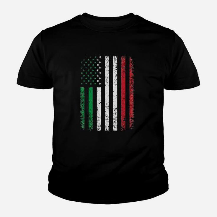 Italy Usa Flag 4Th Of July Patriotic American Italian Flag Youth T-shirt