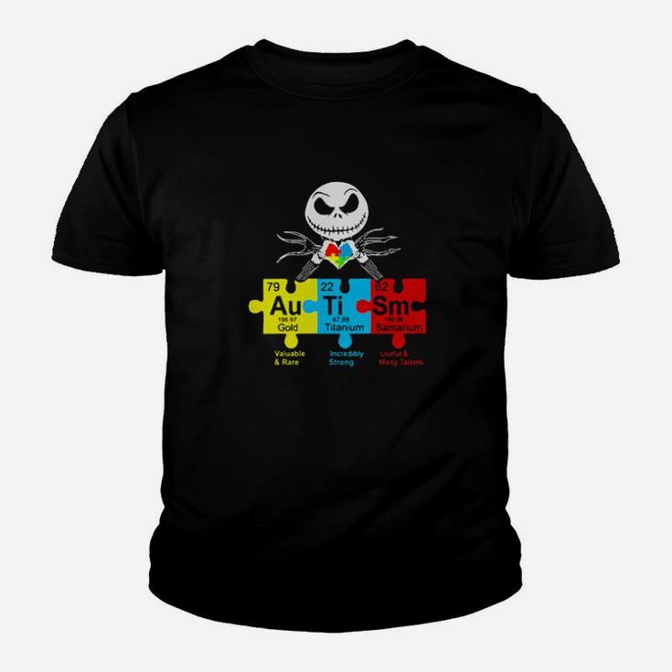 Jack Skeleton Autism Youth T-shirt