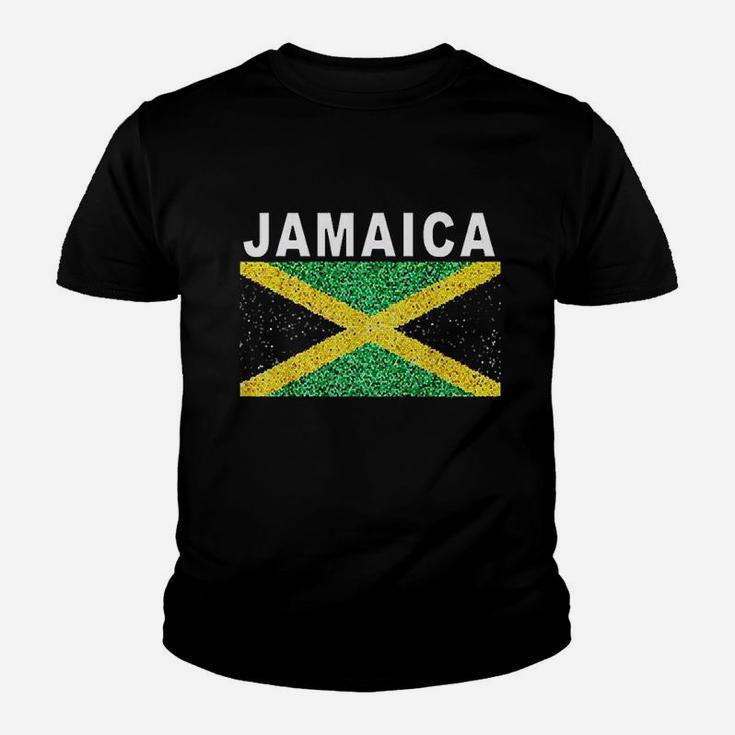 Jamaica Flag Artistic Jamaican National Pride Youth T-shirt