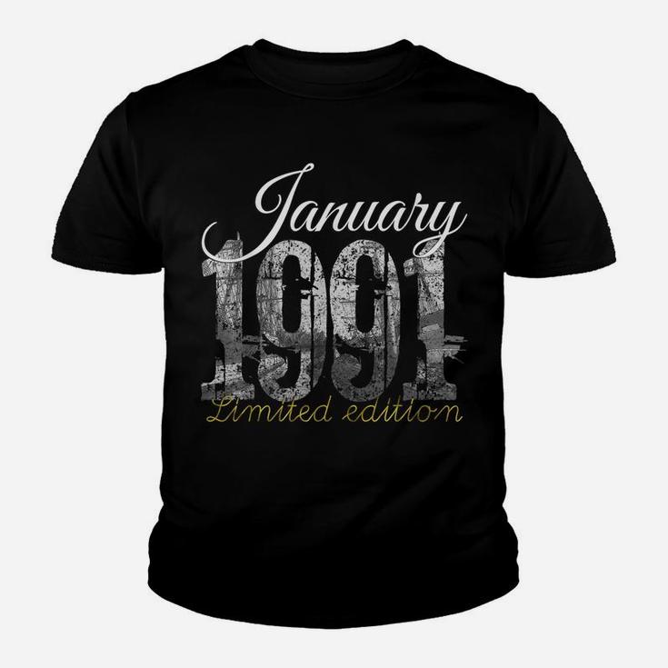 January 1991 Tee - 30 Year Old Shirt 1990 30Th Birthday Gift Youth T-shirt