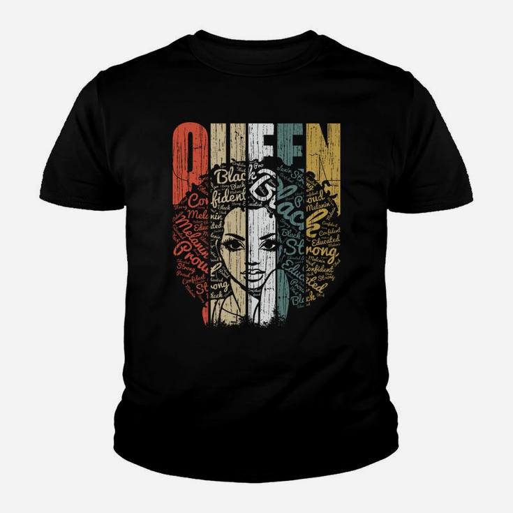 January Birthday Shirts For Women - Black African Queen Gift Sweatshirt Youth T-shirt