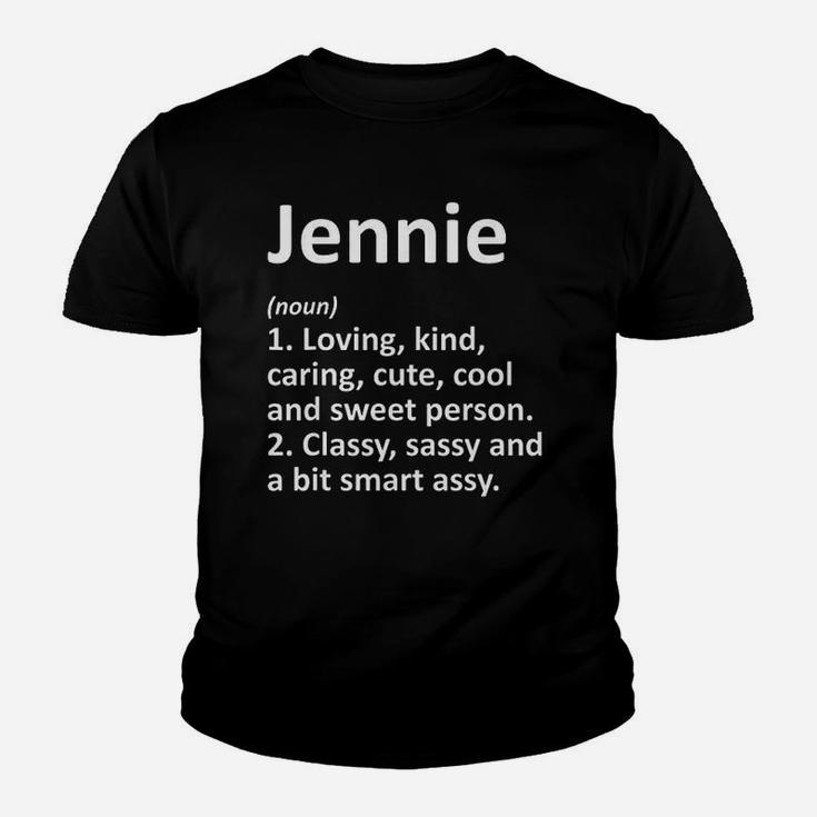 Jennie Definition  Name Funny Birthday Gift Idea Youth T-shirt