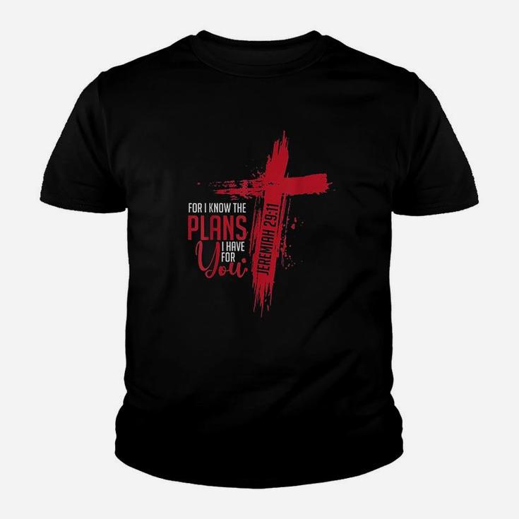 Jeremiah Christian Religious Verse Cross Youth T-shirt