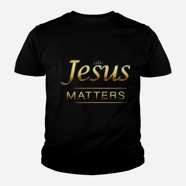 Jesus' Life Matters  Jesus Christ Savior Vintage Crown Youth T-shirt