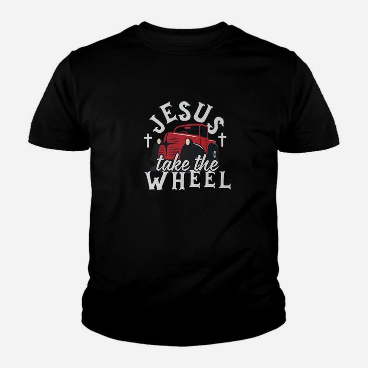 Jesus Take The Wheel Christian Youth T-shirt