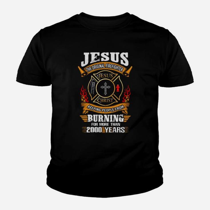 Jesus The Firefighter Jesus Christ Keeping People From Youth T-shirt