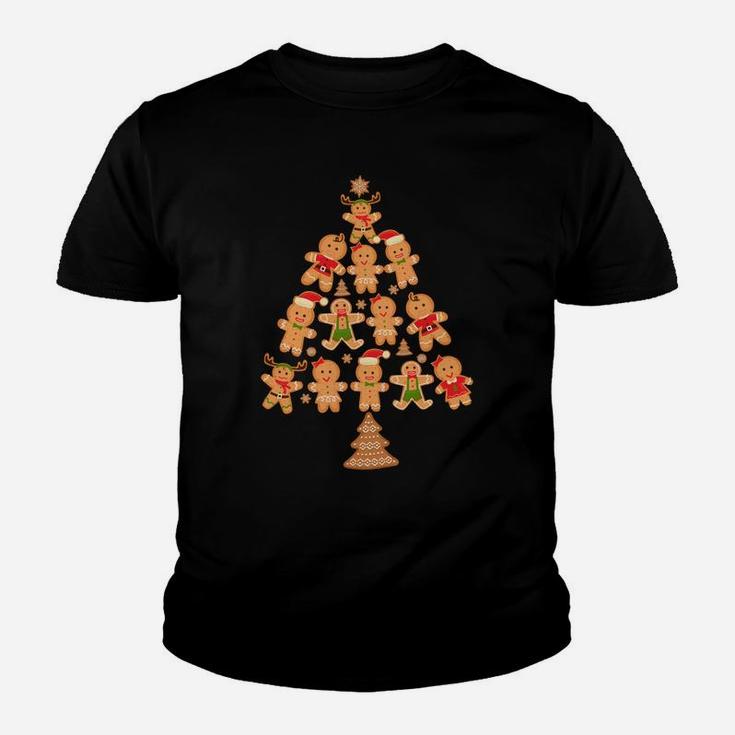 Jolly Gingerbread Christmas Tree Lights Funny Xmas Tree Gift Sweatshirt Youth T-shirt