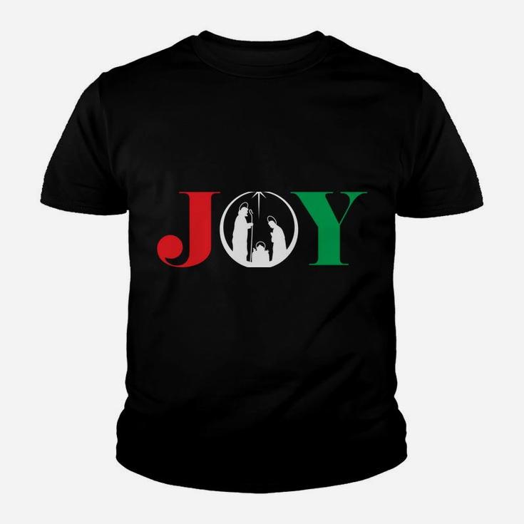 Joy Christmas Holiday Gift Nativity Jesus Ornament Xmas Star Sweatshirt Youth T-shirt