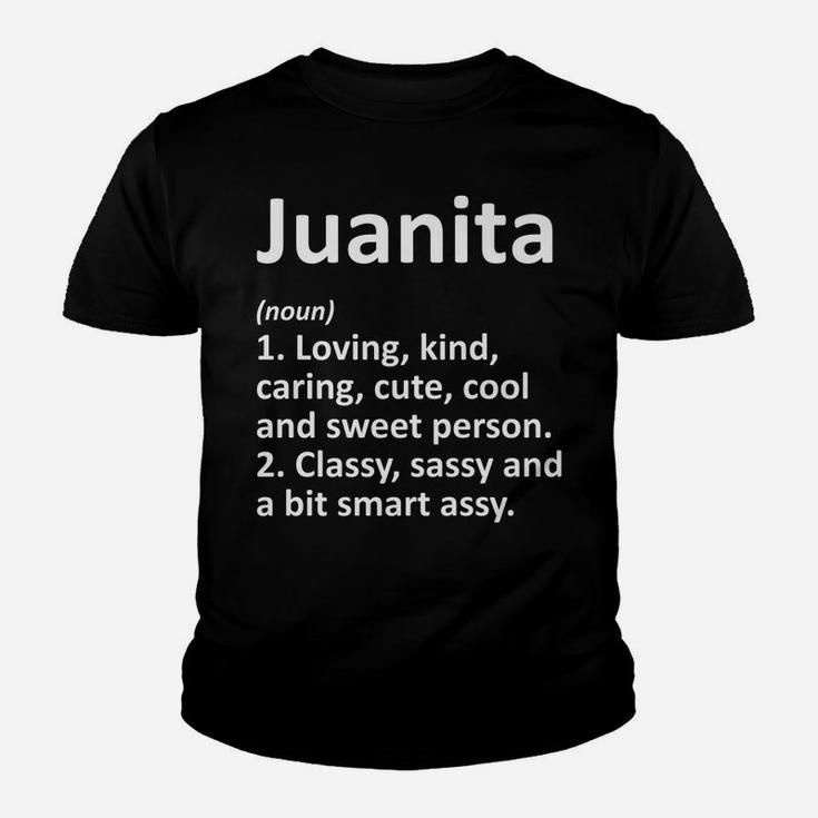 Juanita Definition Personalized Funny Birthday Gift Idea Youth T-shirt