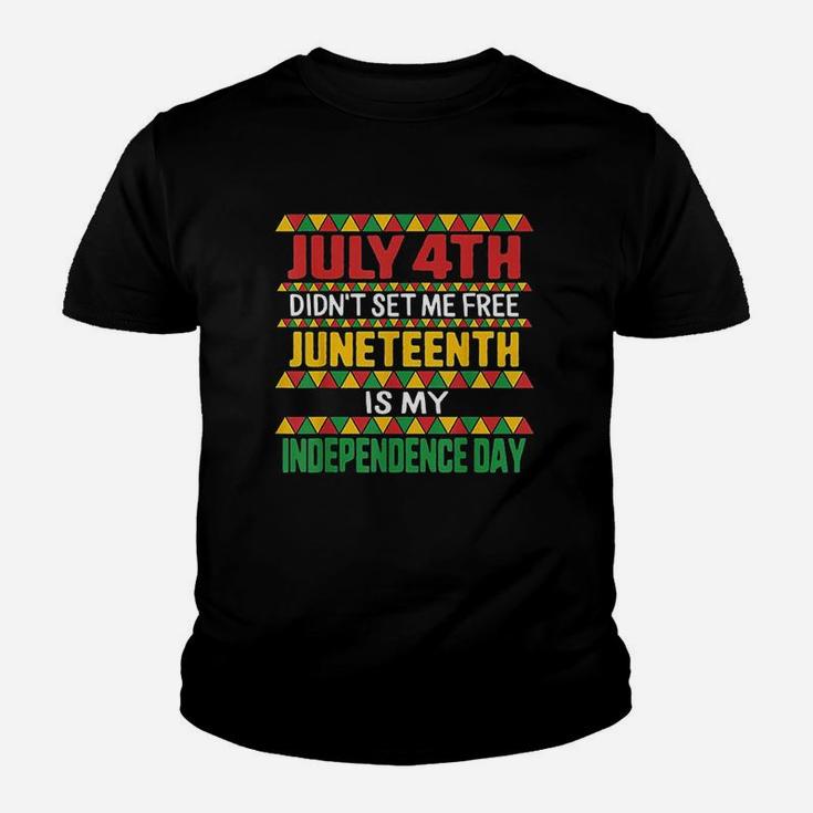 Juneteenth Day Ancestors Free 1776 July 4Th Black African Youth T-shirt