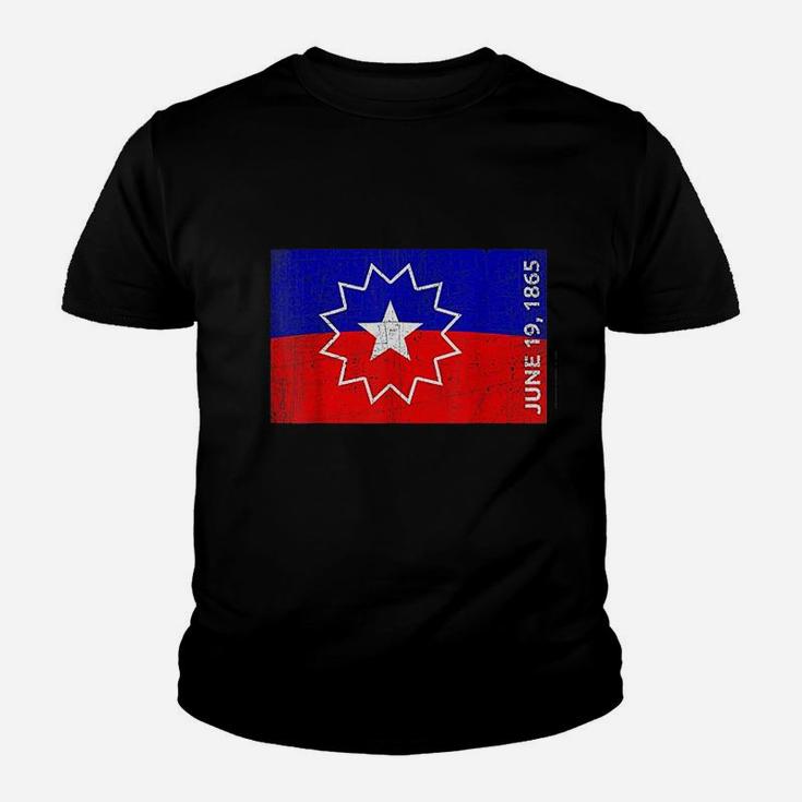 Juneteenth Freedom Day Flag Youth T-shirt