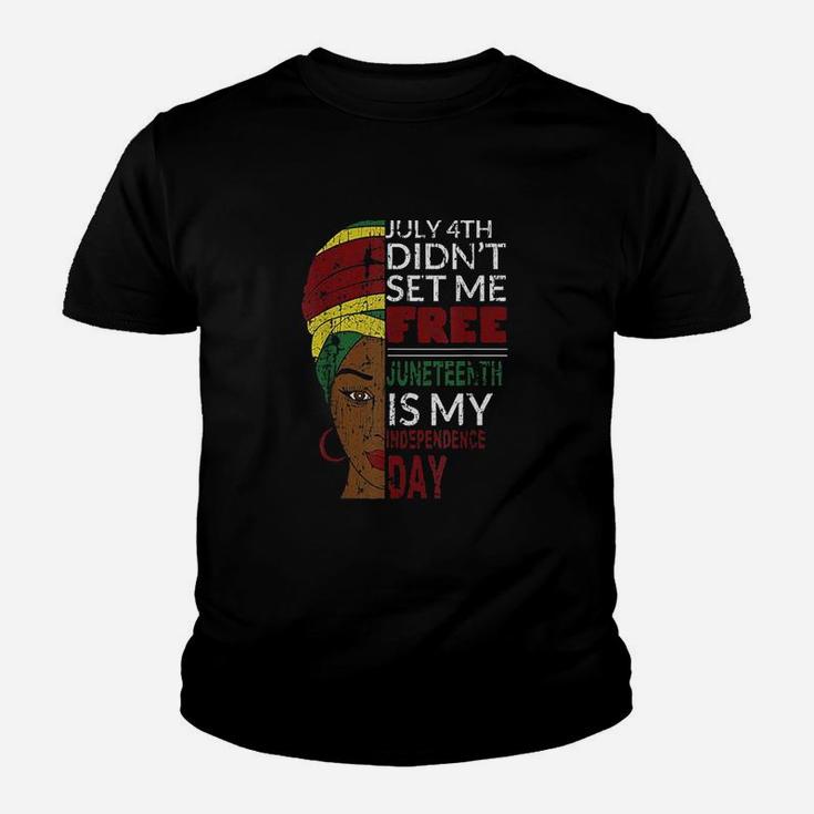 Juneteenth Is My Independence Day Youth T-shirt