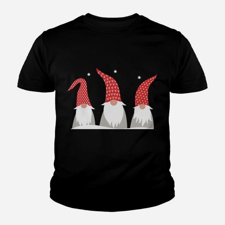 Just Hangin With My Gnomies Merry Christmas Cute Holiday Youth T-shirt