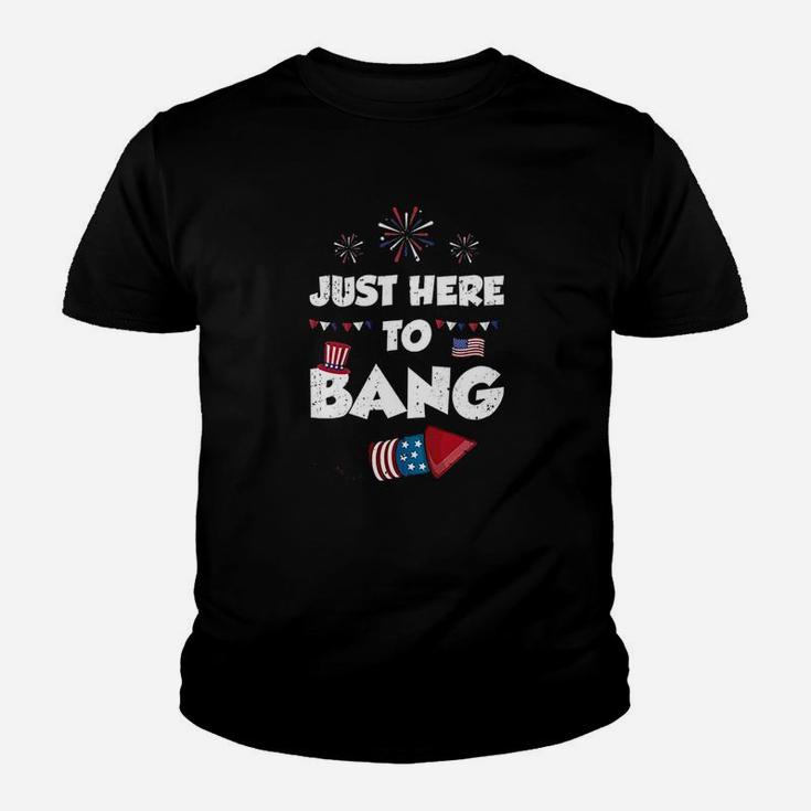 Just Here To Bang Youth T-shirt