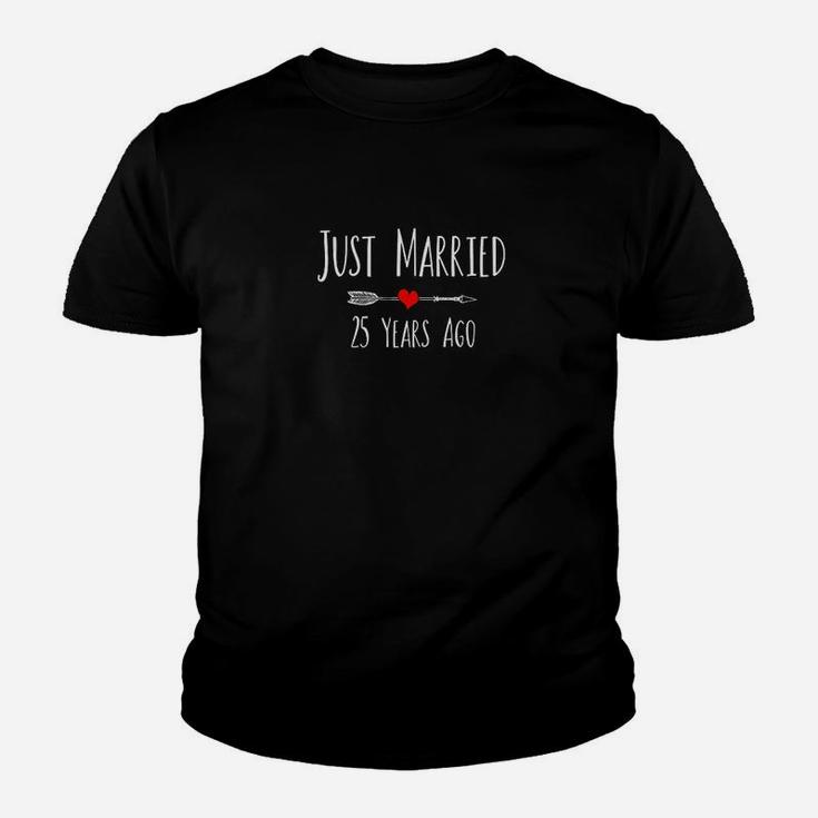 Just Married 25 Years Ago 26Th Wedding Anniversary Gift Youth T-shirt