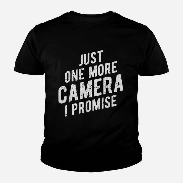 Just One More Camera I Promise Photographer Job Youth T-shirt