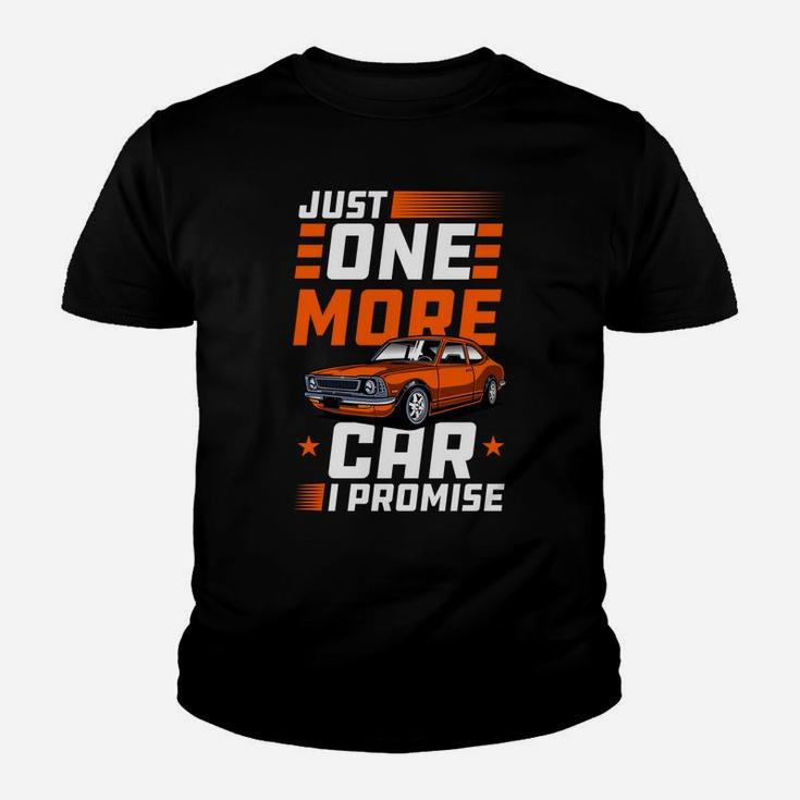 Just One More Car I Promise Vintage Classic Car Guy Gift Youth T-shirt