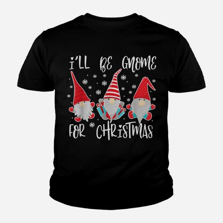 Kawaii Nordic Gnomes | I'll Be Gnome For Christmas Youth T-shirt