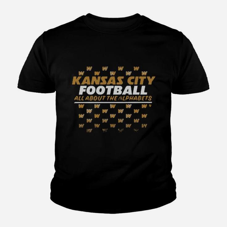 Kc Football All About The Alphabets Youth T-shirt