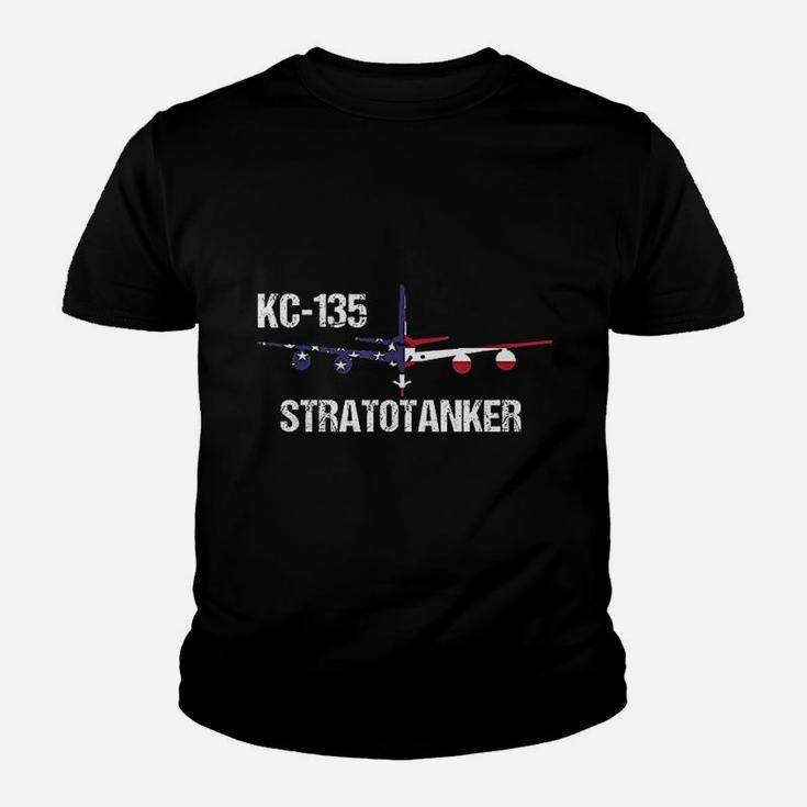 Kc135 Stratotanker Air Force Pilot American Flag Youth T-shirt