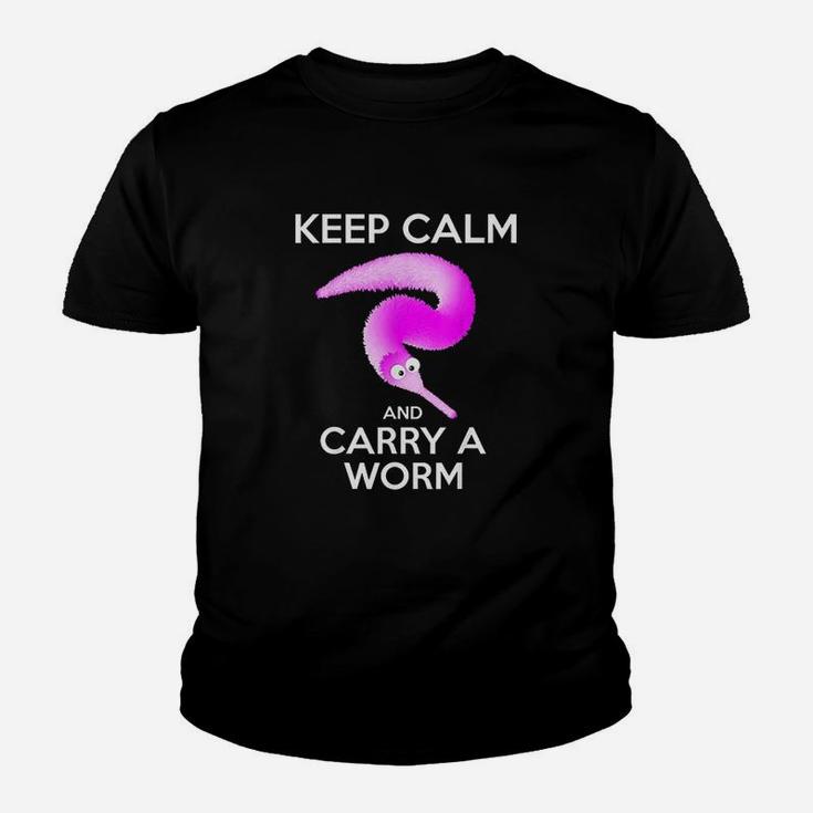 Keep Calm And Carry A Worm Youth T-shirt