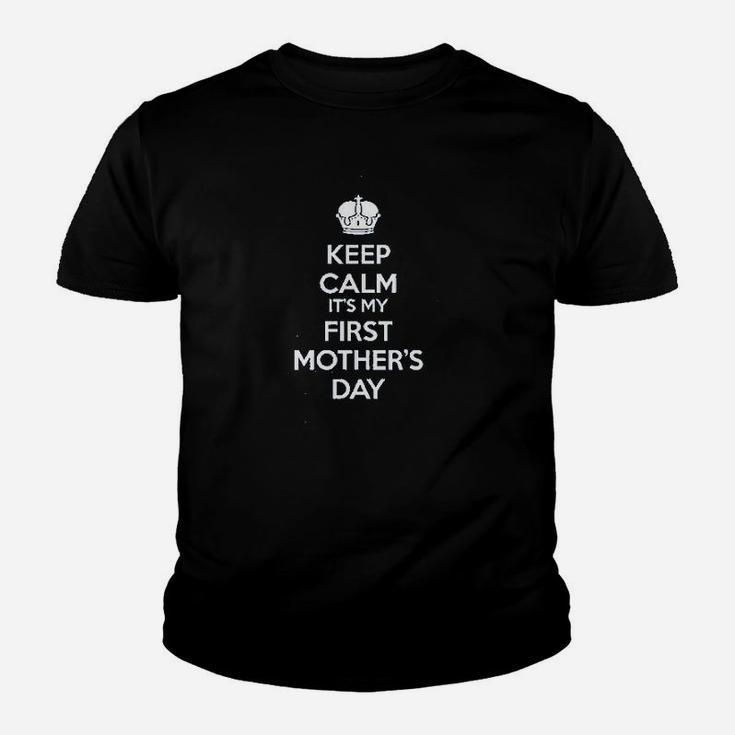 Keep Calm It Is My And Mommys First Mothers Day Youth T-shirt